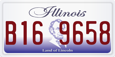 IL license plate B169658