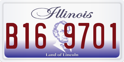 IL license plate B169701