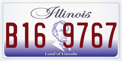 IL license plate B169767