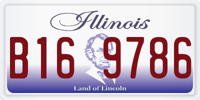 IL license plate B169786