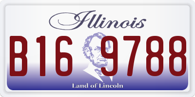 IL license plate B169788