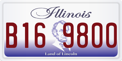IL license plate B169800