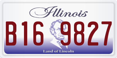IL license plate B169827