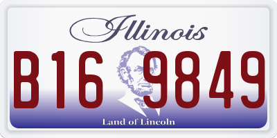 IL license plate B169849