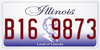 IL license plate B169873