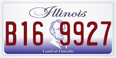 IL license plate B169927