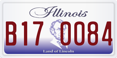 IL license plate B170084