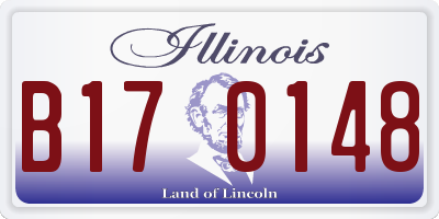 IL license plate B170148