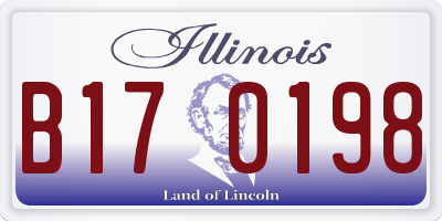 IL license plate B170198