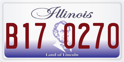 IL license plate B170270