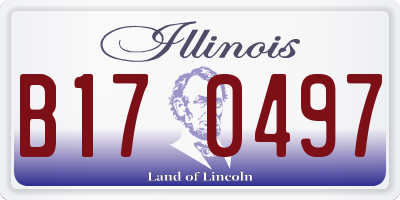 IL license plate B170497