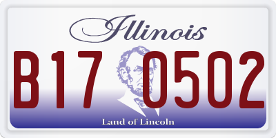 IL license plate B170502