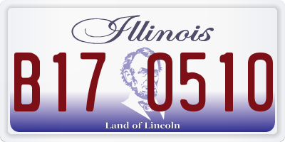 IL license plate B170510