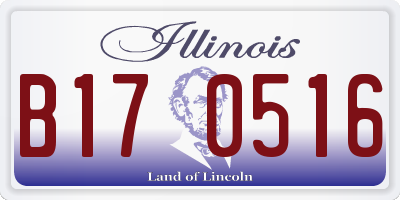 IL license plate B170516