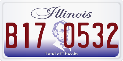 IL license plate B170532