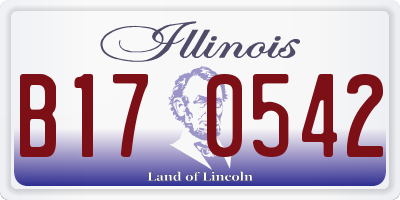 IL license plate B170542