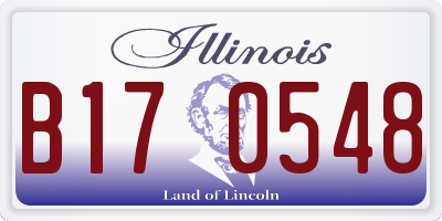 IL license plate B170548