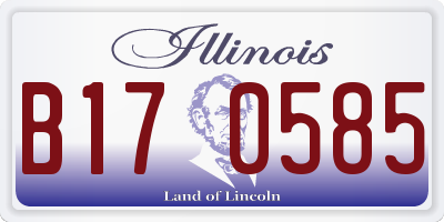 IL license plate B170585