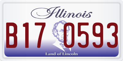 IL license plate B170593