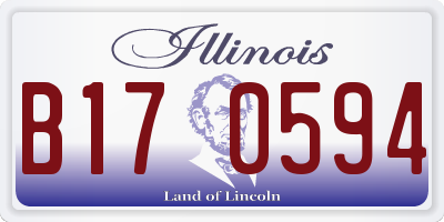 IL license plate B170594