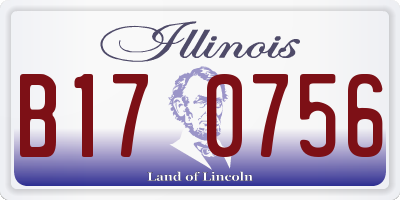 IL license plate B170756