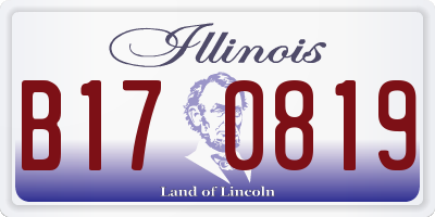 IL license plate B170819