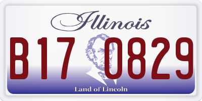 IL license plate B170829