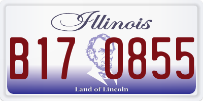 IL license plate B170855