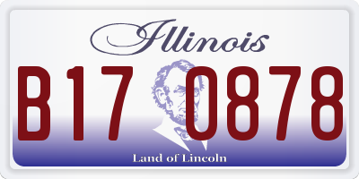 IL license plate B170878