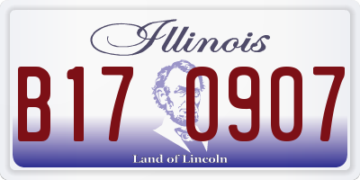 IL license plate B170907