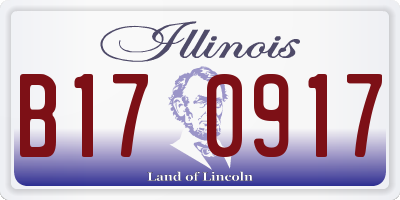 IL license plate B170917
