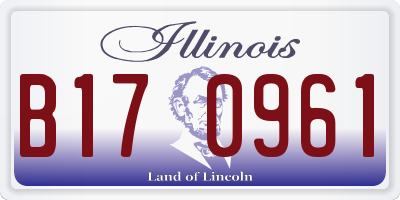 IL license plate B170961