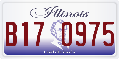 IL license plate B170975