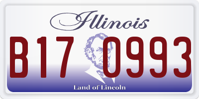 IL license plate B170993