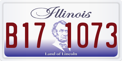 IL license plate B171073