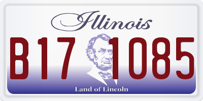 IL license plate B171085