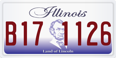 IL license plate B171126