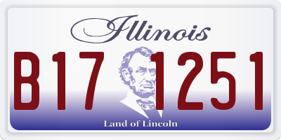IL license plate B171251