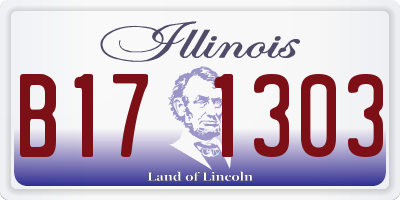 IL license plate B171303