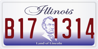 IL license plate B171314