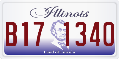 IL license plate B171340
