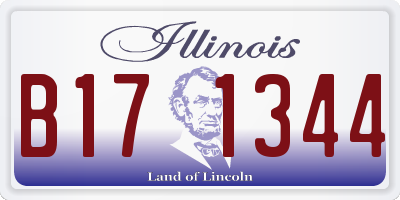 IL license plate B171344