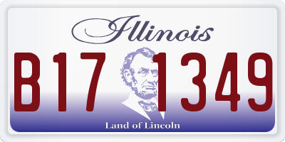 IL license plate B171349