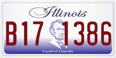 IL license plate B171386