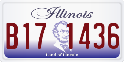 IL license plate B171436
