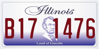 IL license plate B171476