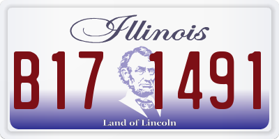 IL license plate B171491