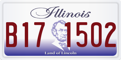 IL license plate B171502
