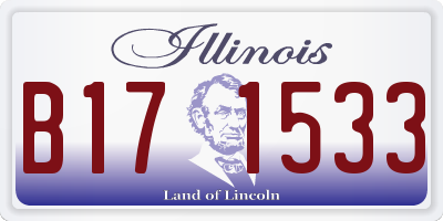 IL license plate B171533