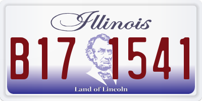 IL license plate B171541